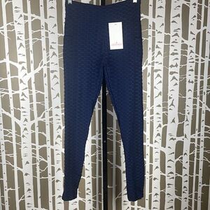 Leggings Park Active Wear High Rise Butt Enhancing Leggings NEW M Navy Blue